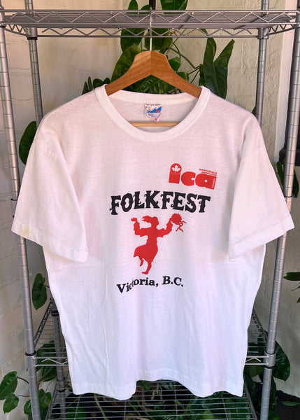 Vintage 80s Folk Fest ICA T-shirt