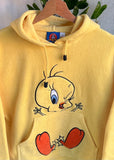 Vintage 2000 Tweety Looney Tunes Fleece Kids Hoodie