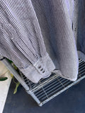 Vintage Tom Jeans Union Made Striped Button Up Shirt