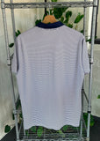 Vintage Nike Golf Dri-Fit Striped Golf Polo Shirt