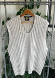 Vintage 90s Quaterback Knit Sweater Vest