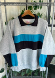 Vintage 80s Hush Puppies Collard Crewneck Jumper