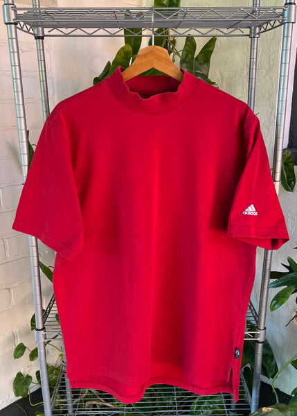 Vintage Y2K Adidas ClimaLite Mock Neck T-shirt