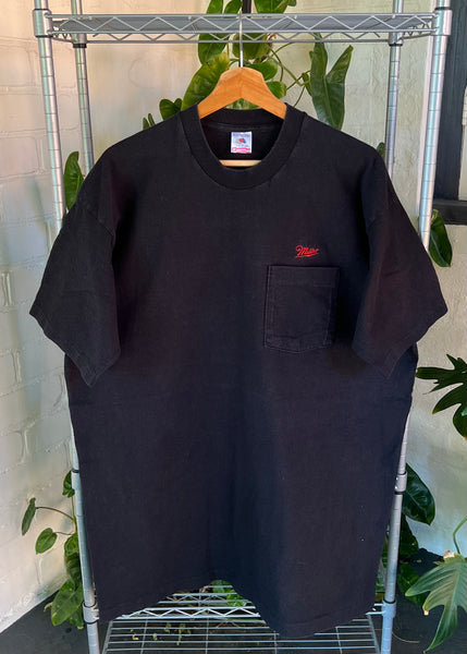 Vintage 90s Miller Beer Pocket T-shirt