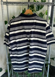 Vintage Greg Norman Golf Striped Polo