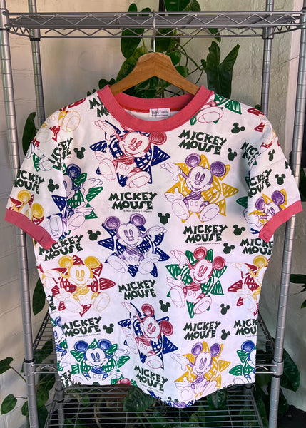 Vintage 90s Mickey Mouse AOP T-shirt