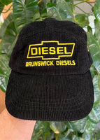 Vintage 90s Brunswick Diesels V8 Corduroy 5-Panel Hat