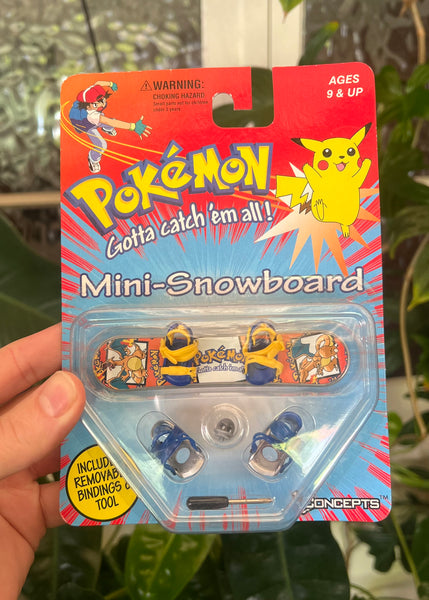 Vintage 1998 Pokémon Nintendo Mini-Snowboard Sealed Boxed Toy