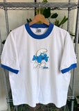 Vintage 1996 The Smurfs Rare Top Heavy Ringer T-shirt