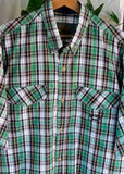 Vintage Off Road Plaid Button Up Shirt