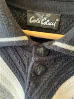 Vintage 90s Carlo Colucci Wool 1/3 Button Sweater