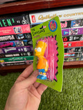 Vintage 1990 The Simpsons Lot of 3 Sealed Erasers