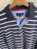 Vintage Duchamp Striped Long Sleeve Polo