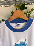 Vintage 1996 The Smurfs Rare Top Heavy Ringer T-shirt