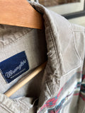 Vintage 90s Wrangler Aztec Western Button Up Distressed Shirt