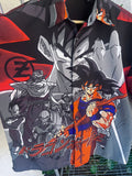 Vintage 2001 Dragon Ball Z All Over Print Button Up Shirt