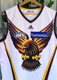 Vintage 2012 Adidas Hawthorne Hawks Clash AFL Jersey Guernsey