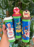 Vintage 1996 Space Jam x3 Empty Tazo Tournament Tubes Lot