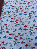 Vintage 1980 The Smurfs BP Bed Sheet