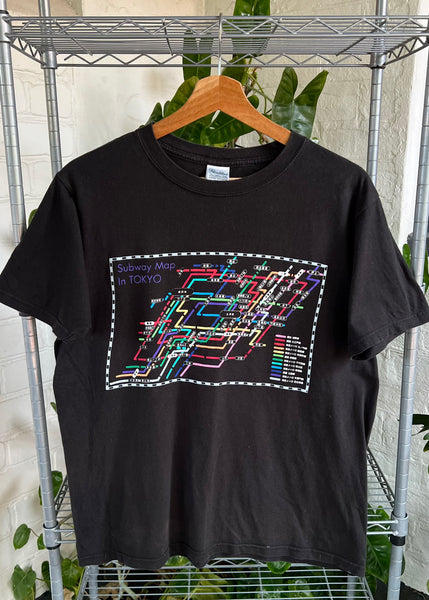 Vintage Subway Map in Tokyo T-shirt