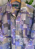 Vintage 90s Chase Art Print Short Sleeve Button Up Shirt