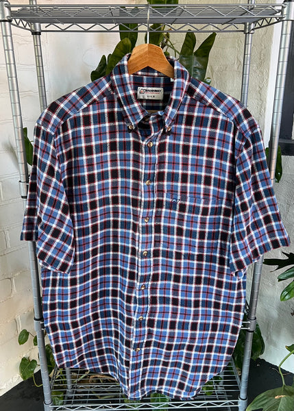 Vintage Y2K Breakaway Plaid Button Up Shirt