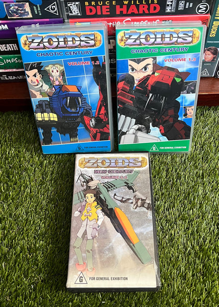 Vintage Zoids Anime x3 VHS Tapes