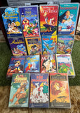 Vintage 15x Disney Animated Movies VHS Tapes Lot