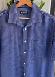 Vintage Blazer Plaid Short Sleeve Button Up Shirt