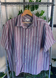 Vintage Y2K Reserve Striped Short Sleeve Button Up Shirt