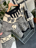 Vintage 90s Art Knit Jumper