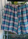 Vintage 90s Flannel Plaid Shorts