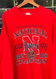 Vintage 1995 Nebraska Cornhuskers Champs Jumper