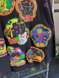 Vintage 80s Happy Halloween Hand Made Spooky Jumper
