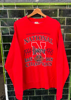 Vintage 1995 Nebraska Cornhuskers Champs Jumper