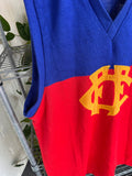 Vintage 1980s Fitzroy Football Club Rare Knit #2 by Sherwood Royal Footy Jersey Guernsey