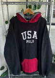 Vintage 90s Ralph Lauren Polo Sport USA Fleece Hoodie