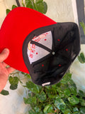 Vintage 90s Red Dot 2-Tone Hat