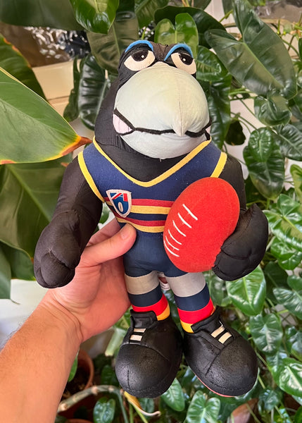 Vintage 90s Adelaide Crows AFL Mascot Toy