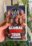 Vintage 2002 WWF Global Warning Tour Melbourne Wrestling VHS Video Tape