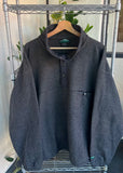 Vintage 90s White Sierra 1/3 Button Fleece Jumper