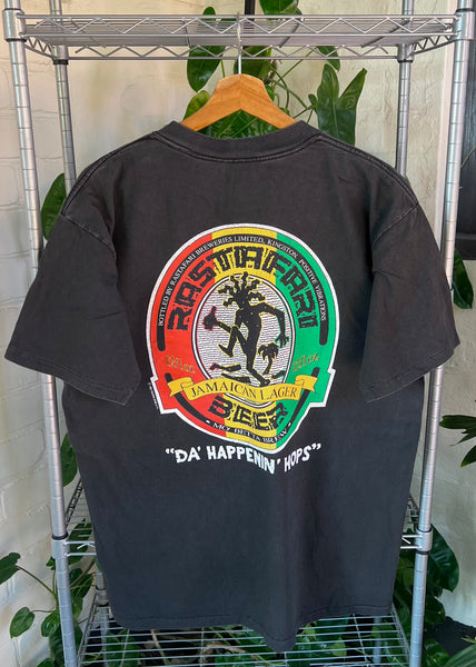 Vintage 1991 Rastafari Jamaican Lager Beer T-shirt