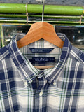 Vintage 90s Nautica Plaid Button Up