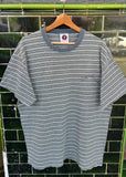 Vintage 90s Lightning Bolt USA Striped Surf T-shirt