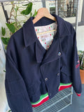 Vintage 1980’s Gucci Double Breasted Italian Wool Blouson Jacket