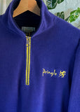 Vintage 90s Pringle of Scotland 1/3 Zip Fleece Jumper