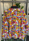 Vintage 80s Bec Pierce ‘Colours of Australia’ Art Print Reversible Jacket