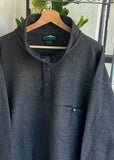 Vintage 90s White Sierra 1/3 Button Fleece Jumper