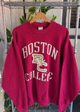 Vintage 90s Boston College Crewneck Jumper