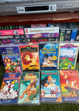 Vintage 15x Disney Animated Movies VHS Tapes Lot